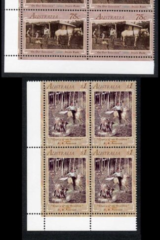 Australia SG1305-8 Australian Writers of the 1890s set in U/M Blocks