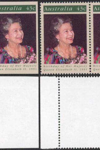 Australia BW1513PP(1) Imperf Pair Similar to issued colours U/M Cat 500 Dollars
