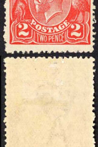 Australia BW 96(12A)e White Flaw on top of Kings Head in Pair M/M