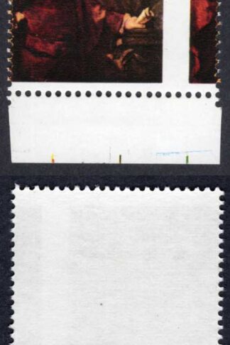 SG 931c 1973 3p Paintings HUGE PERF SHIFT U/M