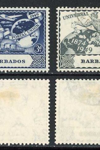 Barbados SG267/70 1949 UPU Fine used Cat 14 pounds