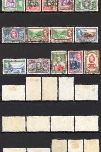 British Honduras SG150/61 KGVI Set Fine used Cat 120 pounds