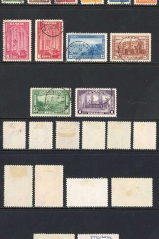 Canada SG357/67 1937 Set inc 10c shade Superb used Cat 40 pounds