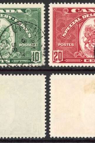 Canada Special Delivery SGS9/10 1938 Set of 2 Superb used Cat 40 pounds