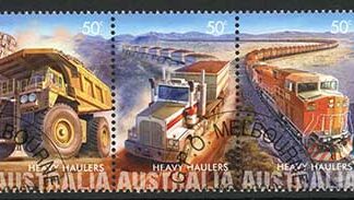 Australia SG2967a 2008 Heavy Haulers Set Strip of 5 Fine Used
