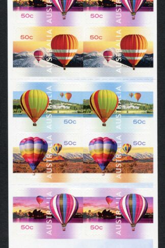 Australia SG2995a 2008 Up Up and Away Self-adhesive Booklet Pane U/M