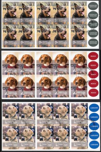 Australia SG3005a/9a 2008 Working Dogs Set Self-adhesive Booklet Panes Fine Used