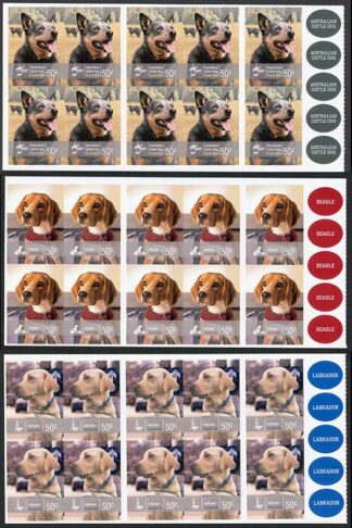 Australia SG3005a/9a 2008 Working Dogs Set Self-adhesive Booklet Panes U/M