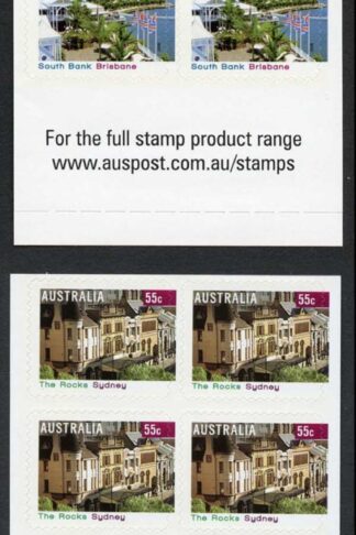 Australia SG3060a/3a 2008 Tourist Precincts Self-adhesive Booklet Panes U/M