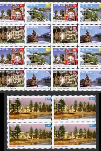 Australia SG3053a/9 2008 Tourist Precincts Set in Blocks U/M