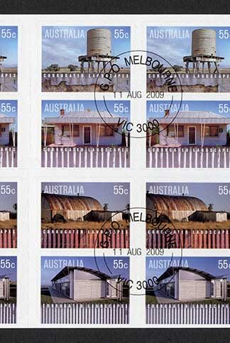 Australia SG3262b 2009 Corrugated Landscapes Self-adhesive Booklet Pane Fine Us