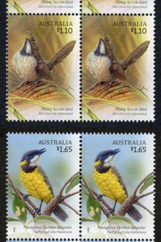 Australia SG3270/3 2009 Australian Songbirds Set in Blocks of 4 U/M