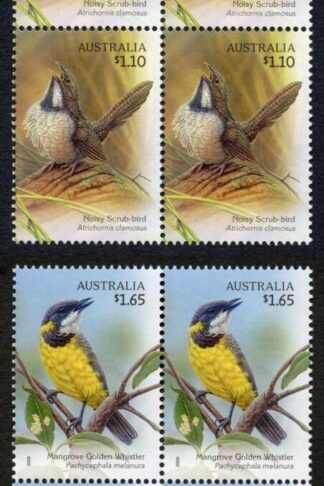Australia SG3270/3 2009 Australian Songbirds Set in Blocks of 4 U/M