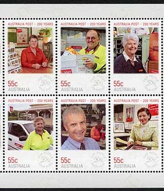 Australia SG3298a 2009 200 Years of Australia Post Sheetlet U/M
