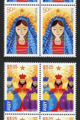 Australia SG3308/9 2009 Christmas Set Blocks of 4 U/M