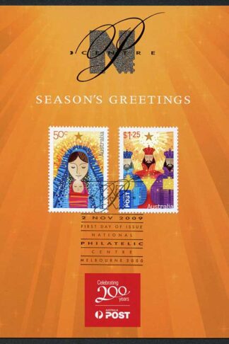 Australia SG3308/9 2009 Christmas Set of 2 Fine Used on Season Greetings