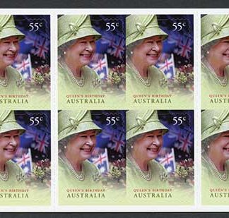 Australia SG3373a 2010 Queens Birthday Self-adhesive Booklet Pane U/M