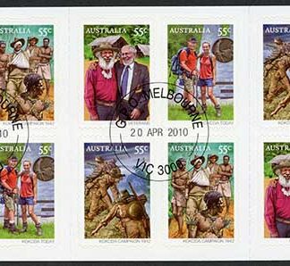 Australia SG3380b 2010 Kokoda Self-adhesive Booklet Pane Fine Used