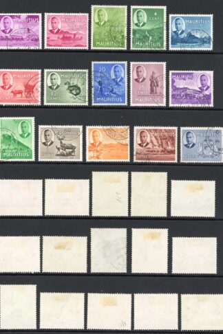 Mauritius SG276/90 Set of 15 Superb used Cat 90 pounds