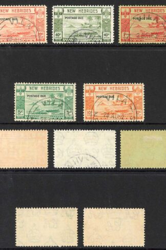 New Hebrides SGD6/D10 1938 Post Due Set Superb used Cat 325 pounds