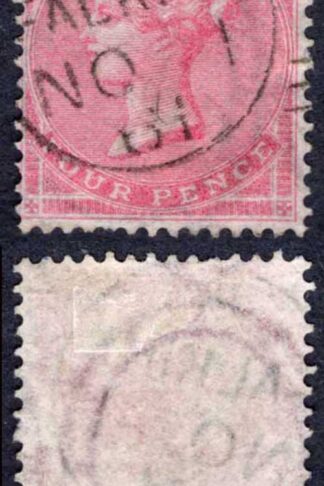 SG66 4d rose-carmine wmk Large Garter Cat 150 pounds CDS used