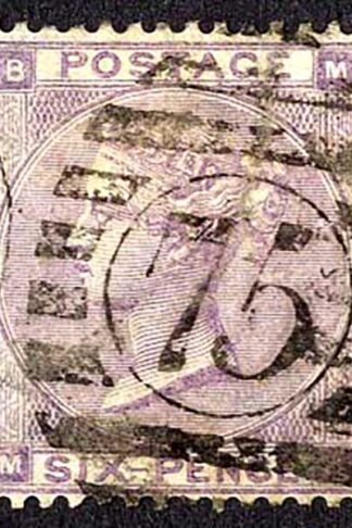 SG84 6d lilac plate 3 Cat 140 pounds