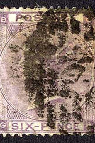 SG85 6d lilac plate 4 Hair Lines Cat 250 pounds