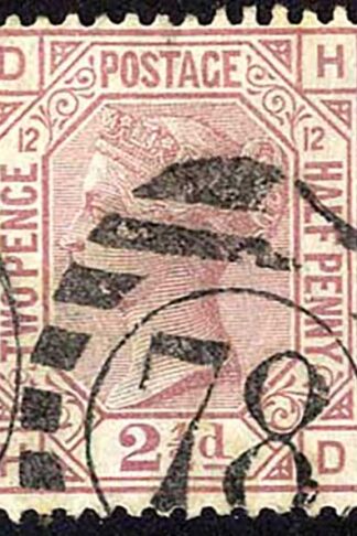 SG141 2 1/2d Rosy Mauve wmk orb Plate 12 Cat 85 pounds