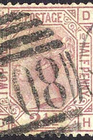 SG141 2 1/2d Rosy Mauve wmk orb Plate 10 Cat 80 pounds
