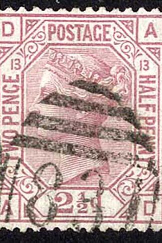 SG141 2 1/2d Rosy Mauve wmk orb Plate 13 Cat 85 pounds