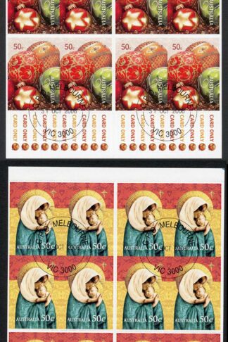 Australia SG3097a/9A 2008 Christmas Self-adhesive Booklet Panes Fine Used