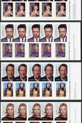 Australia SG3121a/4a 2009 Legends of the Screen Booklet Panes U/M