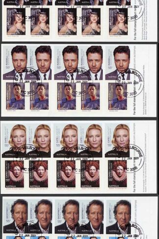 Australia SG3121a/4a 2009 Legends of the Screen Booklet Panes Fine Used