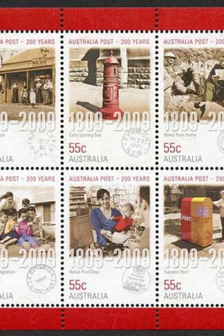 Australia SG3158a 2009 Years of Australia Post Sheetlet U/M