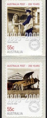 Australia SG3168a 2009 Years of Australia Post Self-adhesive Strip of 10 U/M