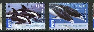 Australia SG3197/200 2009 Dolphins of Australia Coastline Set Fine Used