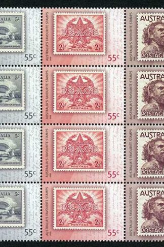 Australia SG3208a 2009 Australia Favourite Stamps Block of 20 U/M