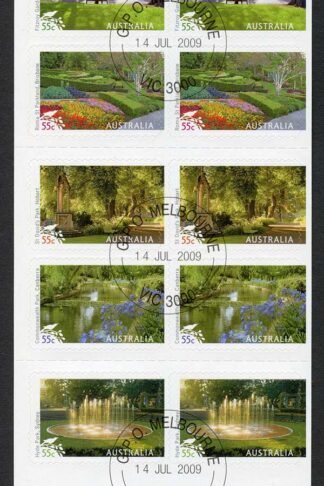 Australia SG3229b 2009 Australian Parks and Garden Self-adhesive Booklet Pane U