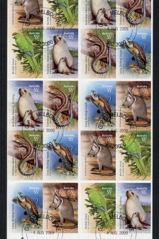 Australia SG3253a Species at Risk Joint Territory Self-adhesive Booklet Pane Us