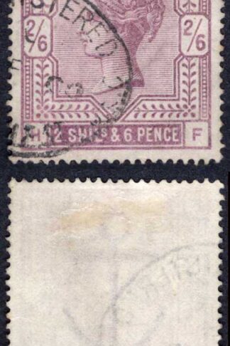 SG178 2/6 Lilac White paper Fine used Cat 160 pounds