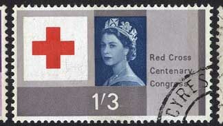 SG642p-4p 1963 Red Cross phos used
