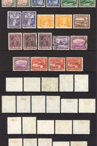 British Guiana SG308/319a including the extras (no 1 dollar perf 14 x 13) Cat 2