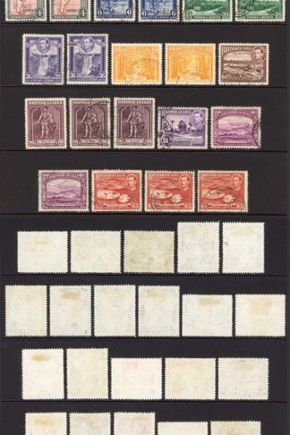 British Guiana SG308/319a including the extras (no 1 dollar perf 14 x 13) Cat 2