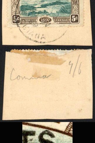 British Guiana SG222b 2c on 5c Comma after CENTS (couple of tone spots)