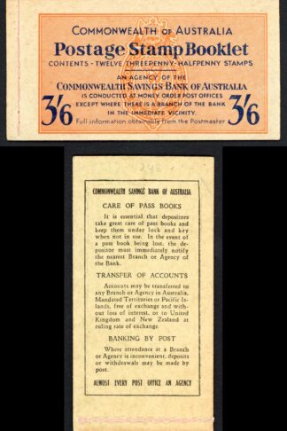 Australia SGSB30 3/6 Booklet Revised text (type C)