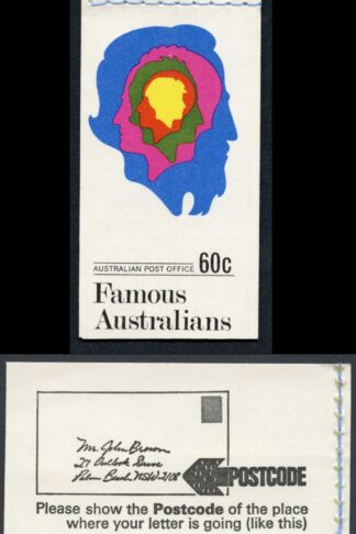 Australia SGSB47 60c Booklet Famous Australians 3rd series Cat 14 pounds