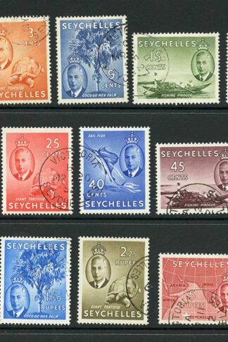 Seychelles SG158/72 Set of 15 Superb Used Cat 110 pounds