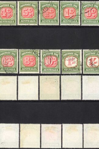 Australia SG132/41 Die 1 and Die 2 Post Due Fine Used Cat 142.65 pounds