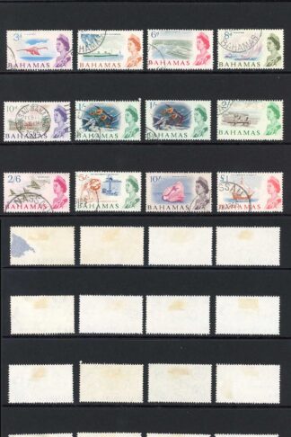 Bahamas SG247/61 Set of 15 plus 1/- shade Fine Used Cat 28 pounds