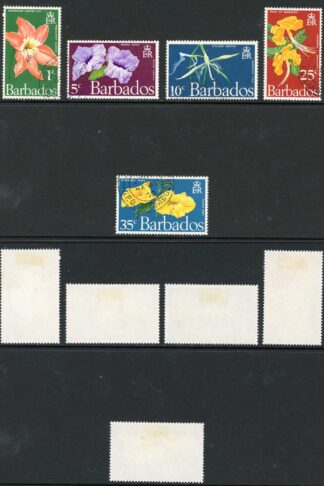 Barbados SG419/23 Flowers Set of 5 Fine Used
